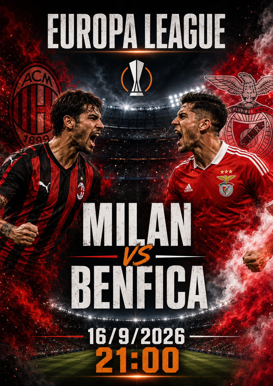 Europa League Milan vs Benfica